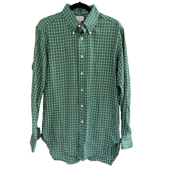 Men’s Hamilton Shirt Co. Houston Apt. ‘97 Green Plaid LS Shirt - Picture 1 of 6